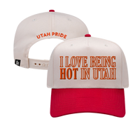 26. Utah Pride Hot In Utah Baseball Cap (Pre Order.  Estimated Shipping 06/19/2026 - 07/10/2026)