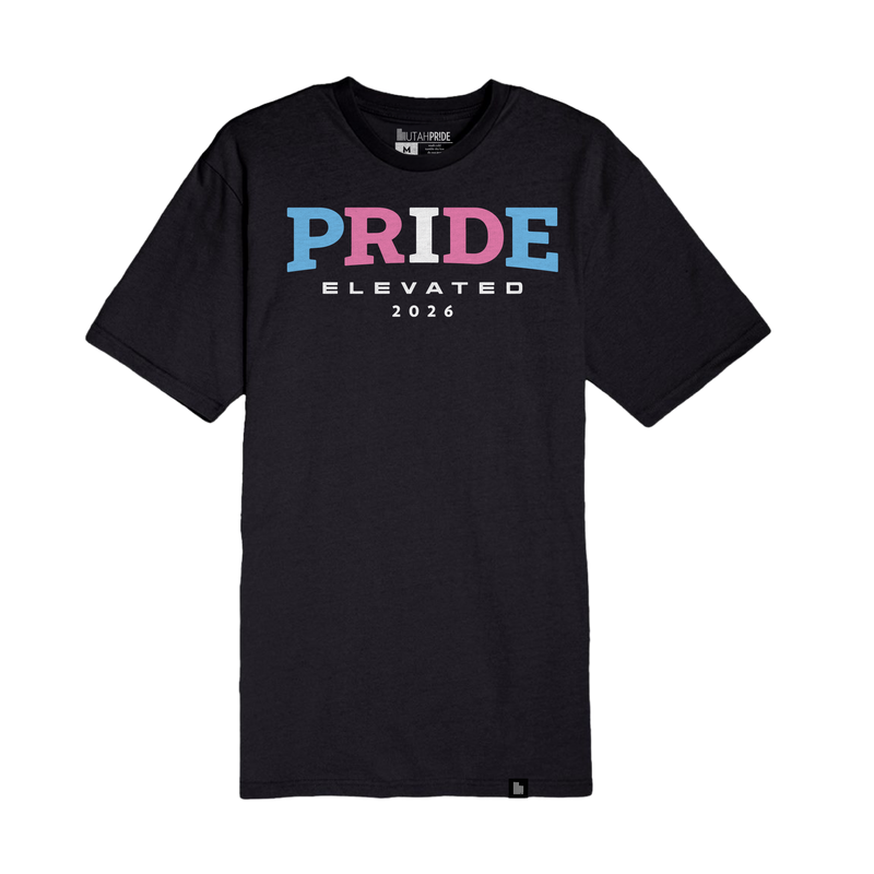 2. Utah Pride Elevated 2026 Trans Rainbow Tee