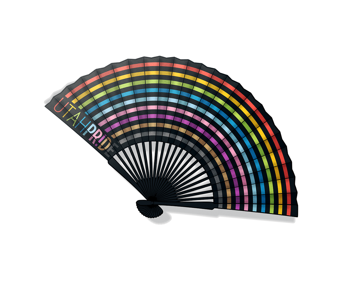 K. Utah Pride Rainbow Fan